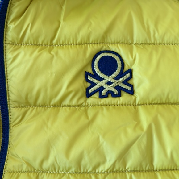 United Colors of Benetton Kids light puffer jacket Yellow Size 10-11 - Picture 8 of 11
